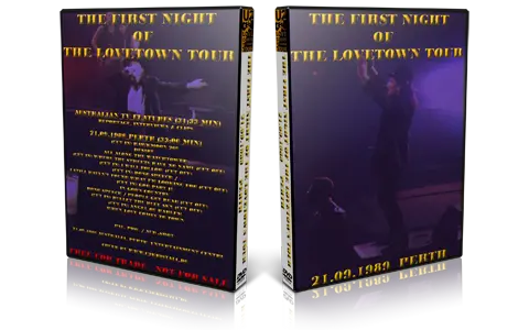 Artwork Cover of U2 1989-09-21 DVD Perth Audience