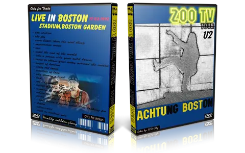 Artwork Cover of U2 1992-03-17 DVD Boston Audience