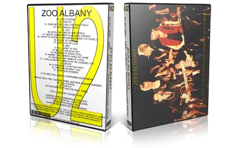 Artwork Cover of U2 1992-03-21 DVD Albany Audience