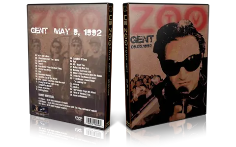 Artwork Cover of U2 1992-05-09 DVD Gent Audience