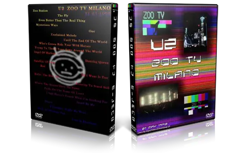 Artwork Cover of U2 1992-05-21 DVD Milan Audience