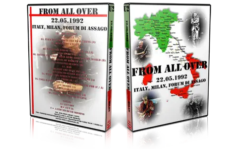 Artwork Cover of U2 1992-05-22 DVD Milan Audience