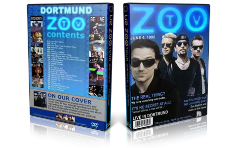 Artwork Cover of U2 1992-06-04 DVD Dortmund Audience
