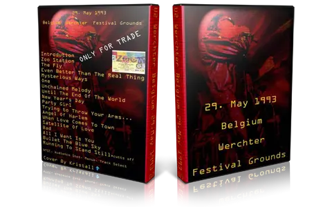 Artwork Cover of U2 1993-05-29 DVD Werchter Audience