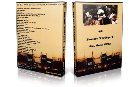Artwork Cover of U2 1993-06-06 DVD Stuttgart Audience
