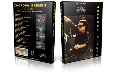 Artwork Cover of U2 1993-06-09 DVD Bremen Audience