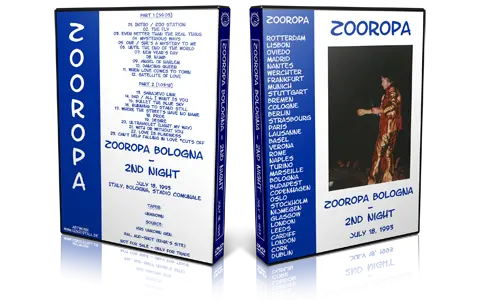 Artwork Cover of U2 1993-07-18 DVD Bologna Audience