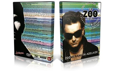 Artwork Cover of U2 1993-11-16 DVD Adelaide Proshot