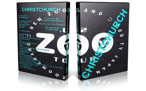 Artwork Cover of U2 1993-12-01 DVD Christchurch Audience