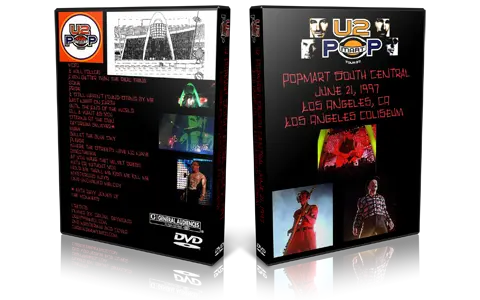 Artwork Cover of U2 1997-06-21 DVD Los Angeles Audience