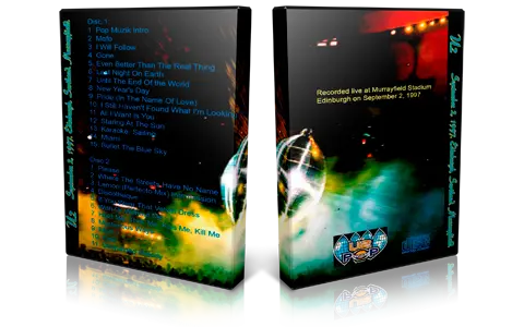 Artwork Cover of U2 1997-09-02 DVD Edinburgh Audience
