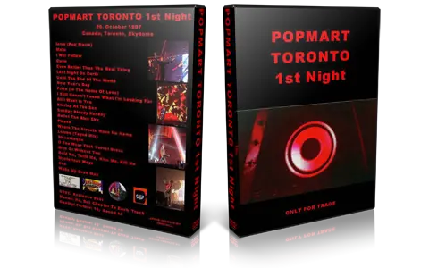 Artwork Cover of U2 1997-10-26 DVD Toronto Audience