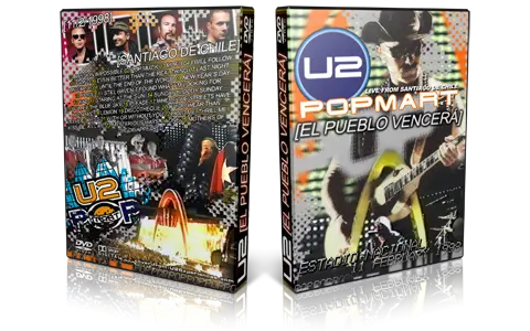 Artwork Cover of U2 1998-02-11 DVD Santiago Proshot