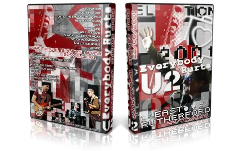 Artwork Cover of U2 2001-06-22 DVD East Rutherford Audience