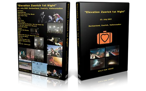 Artwork Cover of U2 2001-07-23 DVD Zurich Audience