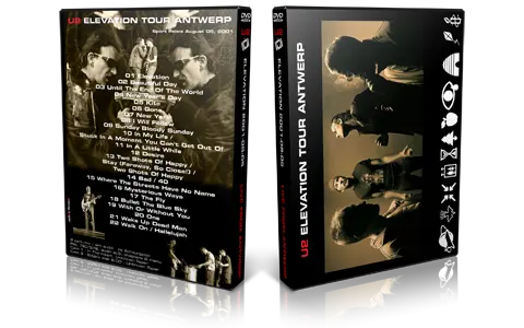Artwork Cover of U2 2001-08-05 DVD Antwerp Audience