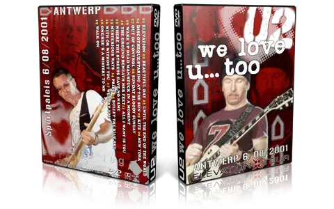 Artwork Cover of U2 2001-08-06 DVD Antwerp Audience