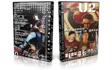 Artwork Cover of U2 2001-08-18 DVD London Audience