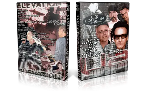 Artwork Cover of U2 2001-08-21 DVD London Audience