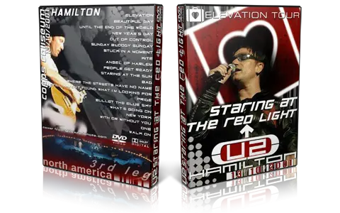 Artwork Cover of U2 2001-10-13 DVD Hamilton Audience