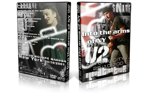 Artwork Cover of U2 2001-10-25 DVD New York Audience