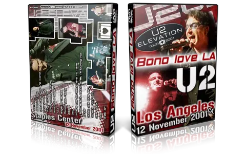 Artwork Cover of U2 2001-11-12 DVD Los Angeles Audience