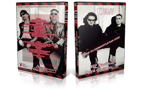 Artwork Cover of U2 2005-04-09 DVD San Jose Audience