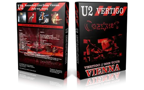 Artwork Cover of U2 2005-07-02 DVD Vienna Audience