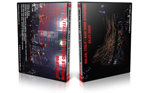 Artwork Cover of U2 2005-07-20 DVD Milan Audience