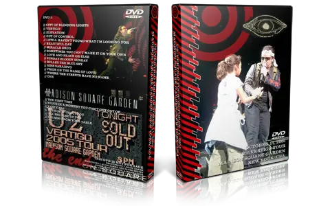 Artwork Cover of U2 2005-10-11 DVD New York Audience