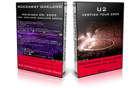 Artwork Cover of U2 2005-11-09 DVD Oakland Audience