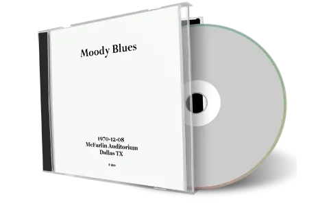 Artwork Cover of Moody Blues 1970-12-08 CD Dallas Audience