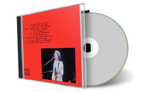 Artwork Cover of Bob Dylan 1978-03-14 CD Brisbane Audience