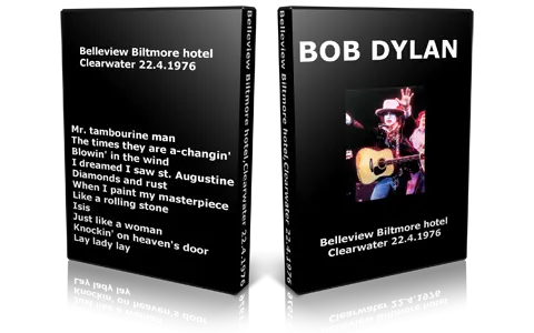 Artwork Cover of Bob Dylan 1976-04-22 DVD Clearwater Proshot