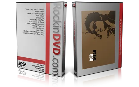 Artwork Cover of Bob Dylan 1987-07-04 DVD Foxboro Proshot