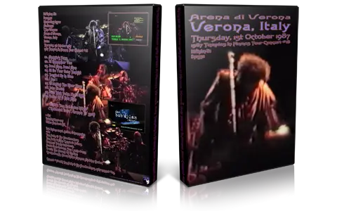 Artwork Cover of Bob Dylan 1987-10-01 DVD Verona Audience