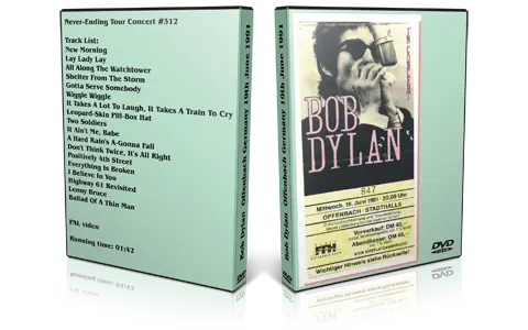 Artwork Cover of Bob Dylan 1991-06-19 DVD Stadthalle Audience