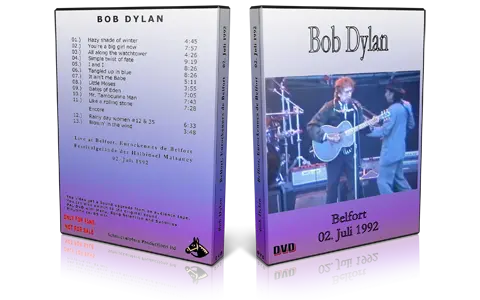 Artwork Cover of Bob Dylan 1992-07-02 DVD Belfor Audience