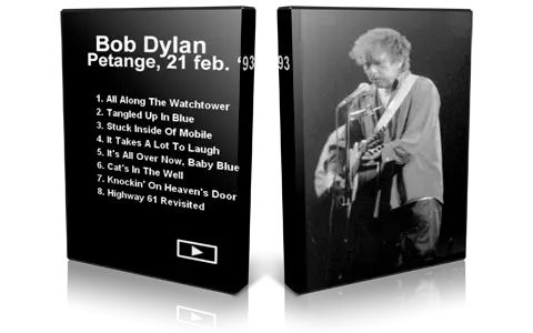 Artwork Cover of Bob Dylan 1993-02-21 DVD Petange Audience