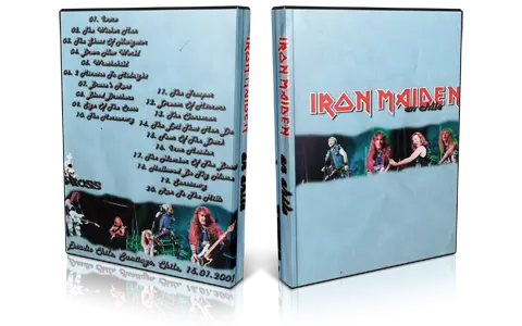 Artwork Cover of Iron Maiden 2001-01-15 DVD Santiago Proshot