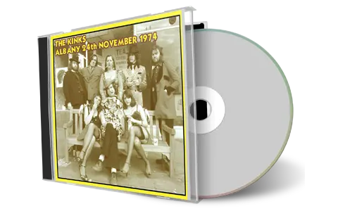 Artwork Cover of The Kinks 1974-11-24 CD Albany Audience