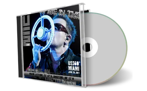 Artwork Cover of U2 2011-06-29 CD Miami Audience