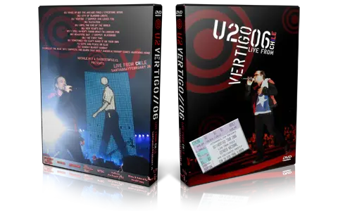 Artwork Cover of U2 2006-02-26 DVD Santiago Audience