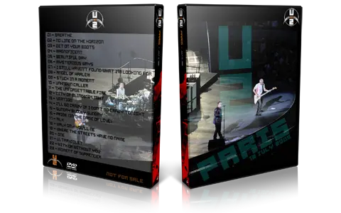 Artwork Cover of U2 2009-07-12 DVD Paris Audience