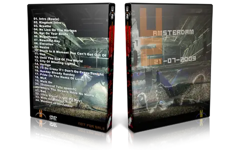 Artwork Cover of U2 2009-07-21 DVD Amsterdam Audience