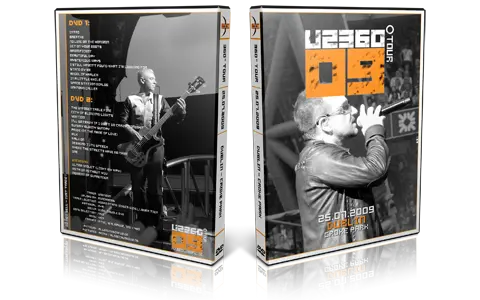 Artwork Cover of U2 2009-07-25 DVD Dublin Audience