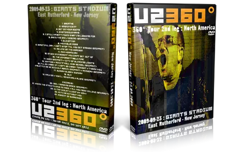 Artwork Cover of U2 2009-09-23 DVD East Rutherford Audience