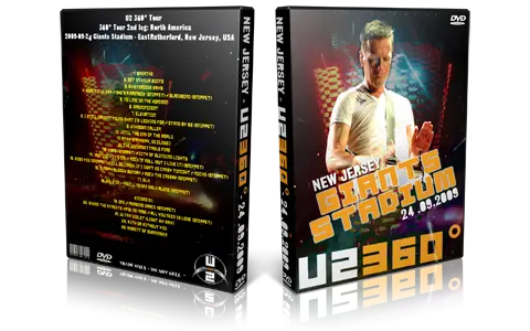 Artwork Cover of U2 2009-09-24 DVD East Rutherford Audience