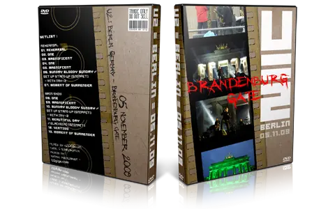 Artwork Cover of U2 2009-11-05 DVD Berlin Proshot