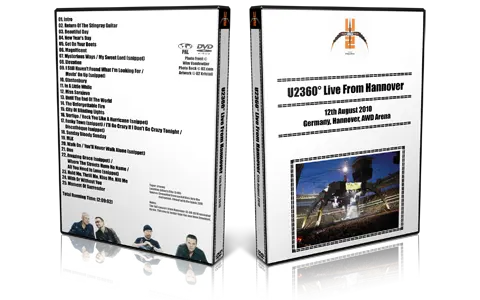 Artwork Cover of U2 2010-08-12 DVD Hannover Audience